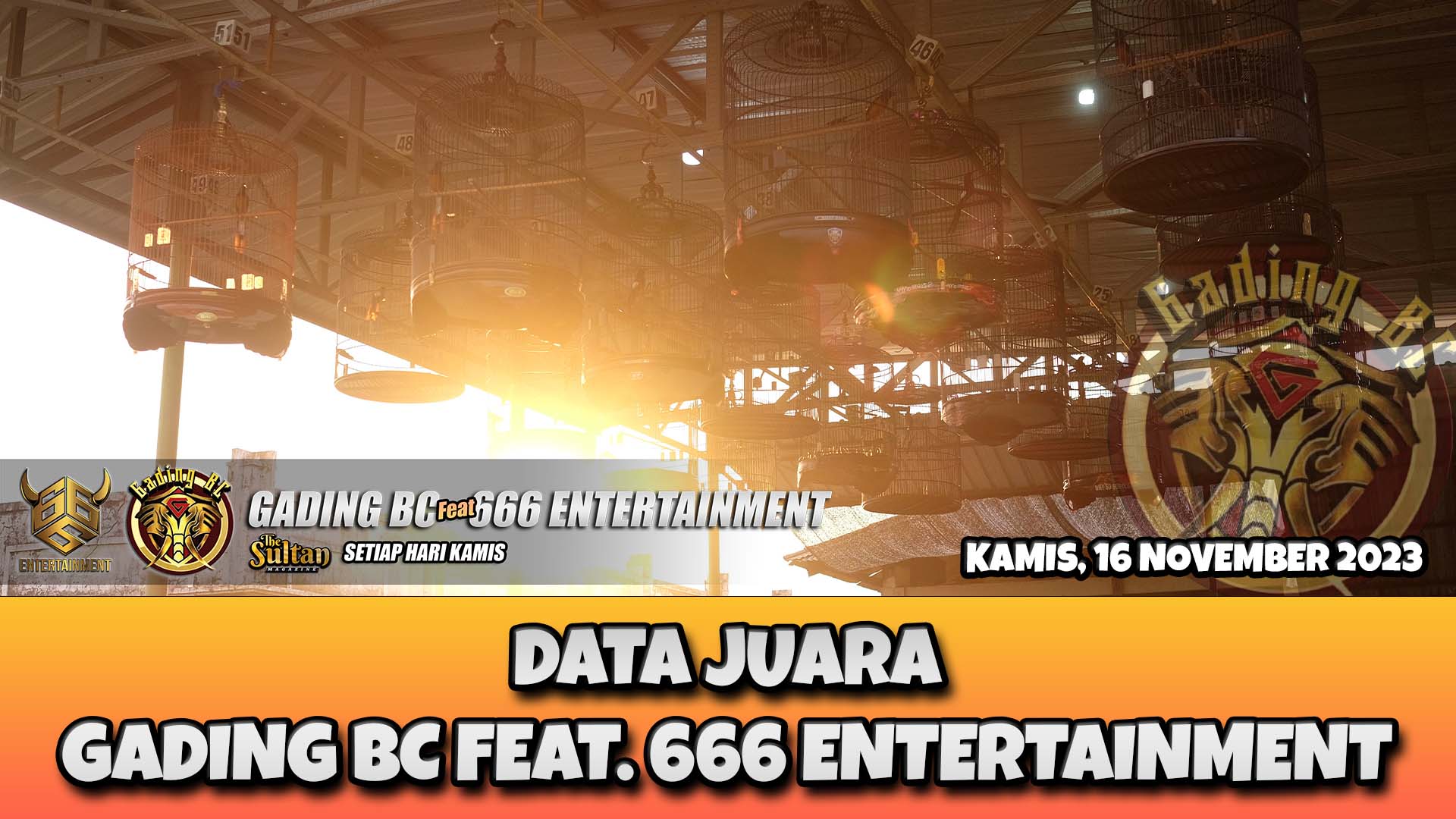 DATA JUARA GADING BC 16 NOVEMBER 2023